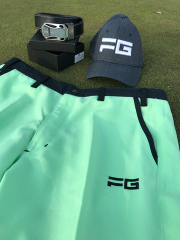 FG Mens Short Golf Pants - FG/MSP/Lime Green