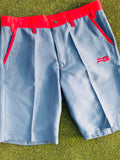 FG Mens Short Golf Pants - FG/MSP/Dark grey with red